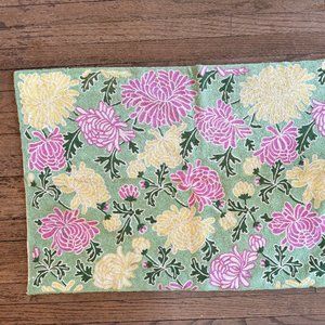 Anthropologie Floral Needlepoint Rug